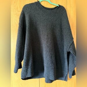 torrid Black Textured Crew Neck Sweater